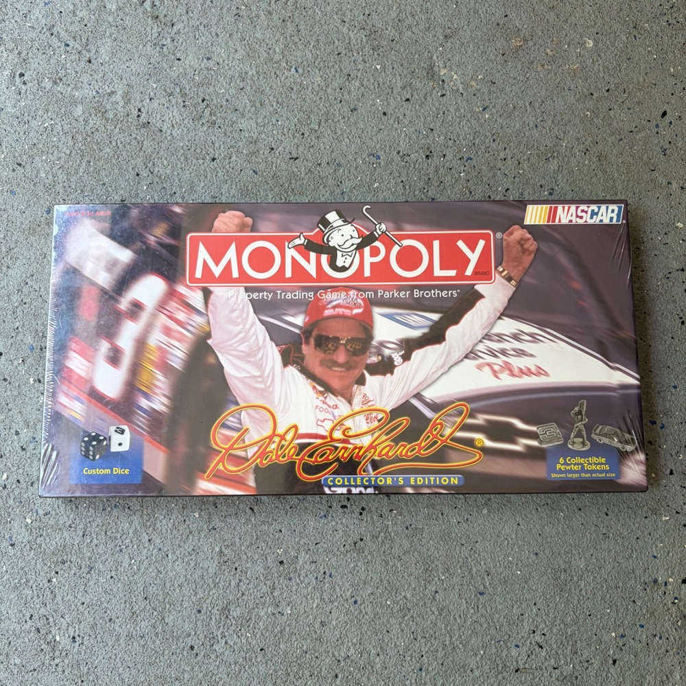 Monopoly Dale Earnhardt Collector's Edition NASCAR Board Game Sealed 1998 00304